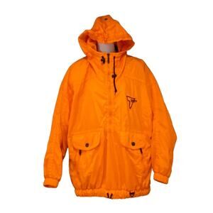 Vintage Tyrolia Women's size medium bright orange lightweight ski jacket